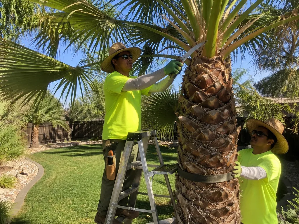 Palm Tree Trimming